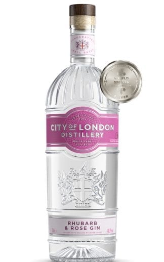 City of London Distillery Rhubarb and Rose Gin Award-winning