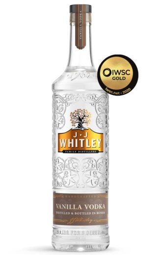 Award winning JJ Whitley Vanilla Vodka Distilled & Bottled in Russia