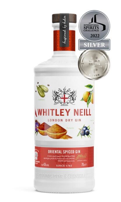 Award winning Whitley Nell Oriental Spiced Gin